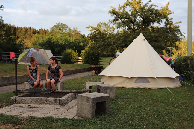 Camping beim Stausee Schömberg
